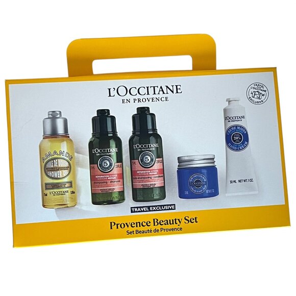 NIB L'Occitane 5 Piece Provence Beauty Set Body Care Travel Exclusive - Picture 1 of 2
